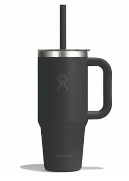 Picture of 24OZ TRAVEL TUMBLER CLEAR LID BLACK